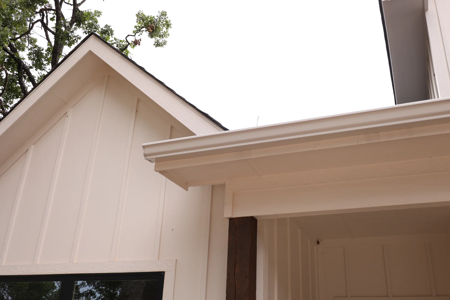 North Texas Gutters crew working on a Krum gutter project
